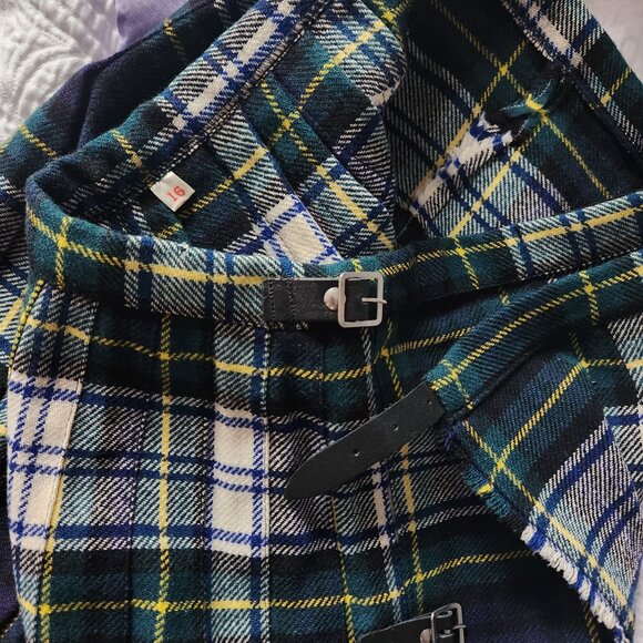 Long Woolen Kilt Skirt - M - Picture 5 of 7